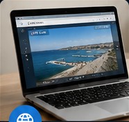 Live camera feed embedded on a website
